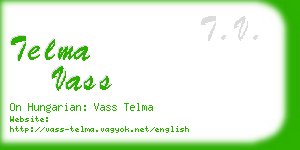 telma vass business card